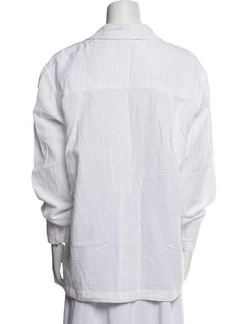 Pour Les Femmes Long Sleeve Button-Up Top