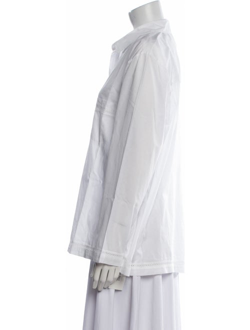 Pour Les Femmes Long Sleeve Button-Up Top