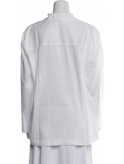 Pour Les Femmes Long Sleeve Button-Up Top