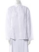 Pour Les Femmes Linen Long Sleeve Button-Up Top