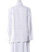 Pour Les Femmes Linen Long Sleeve Button-Up Top