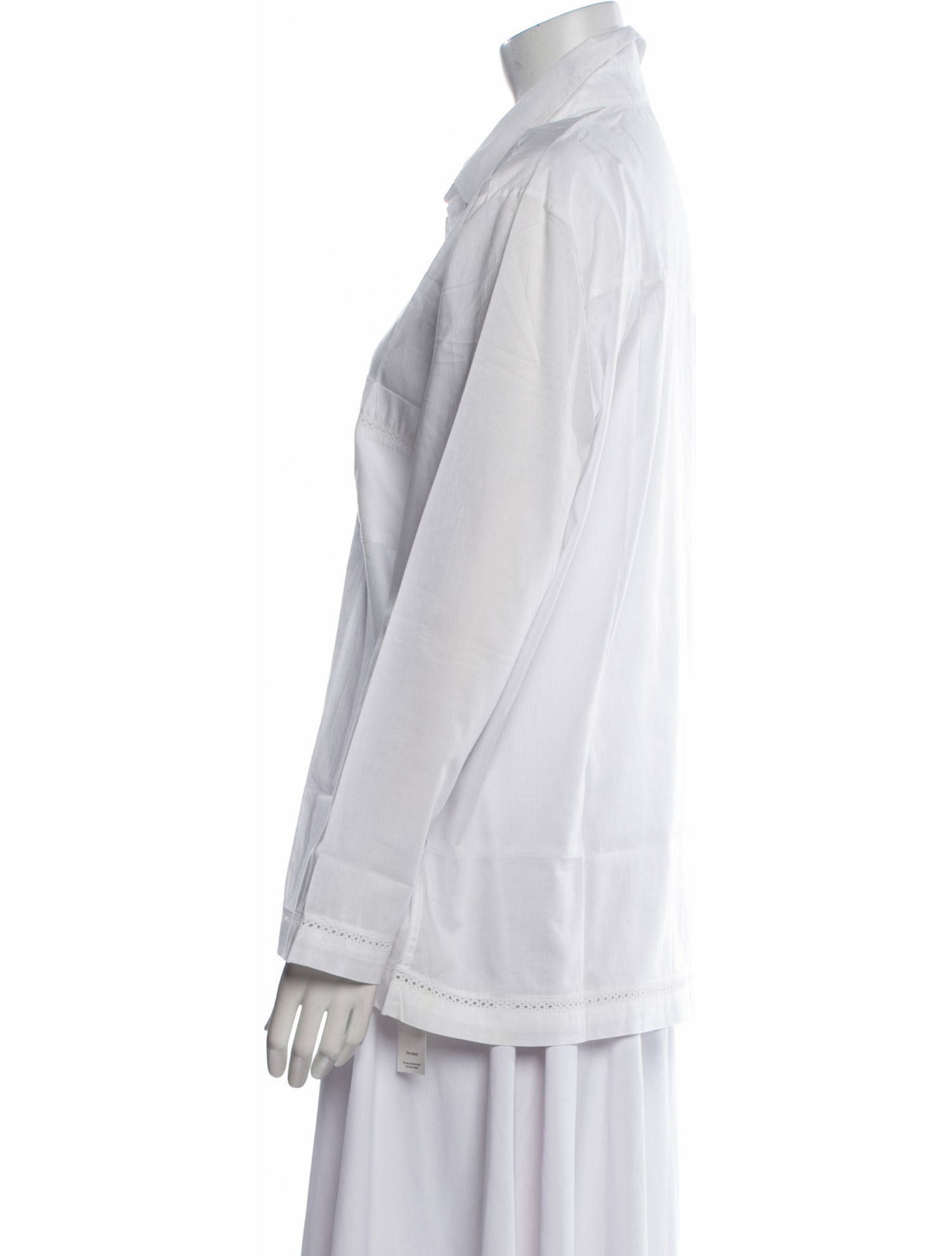 Pour Les Femmes Long Sleeve Button-Up Top