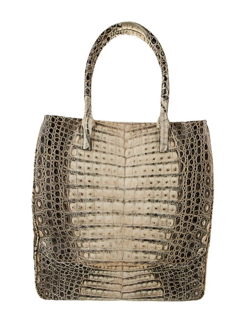 Phil LuanGrath Embossed Leather Shoulder Bag