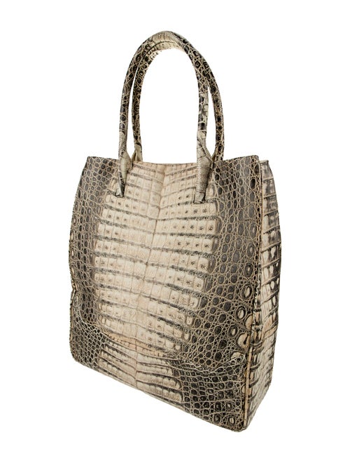 Phil LuanGrath Embossed Leather Shoulder Bag