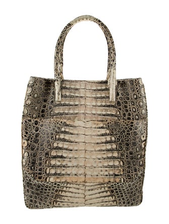 Phil LuanGrath Embossed Leather Shoulder Bag