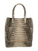 Phil LuanGrath Embossed Leather Shoulder Bag