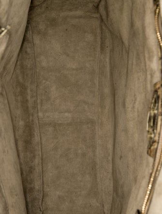 Phil LuanGrath Embossed Leather Shoulder Bag