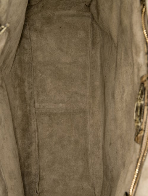 Phil LuanGrath Embossed Leather Shoulder Bag