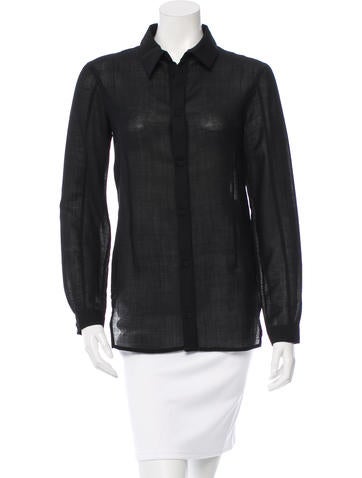Alexandre Plokhov Wool Button-Up Top w/ Tags