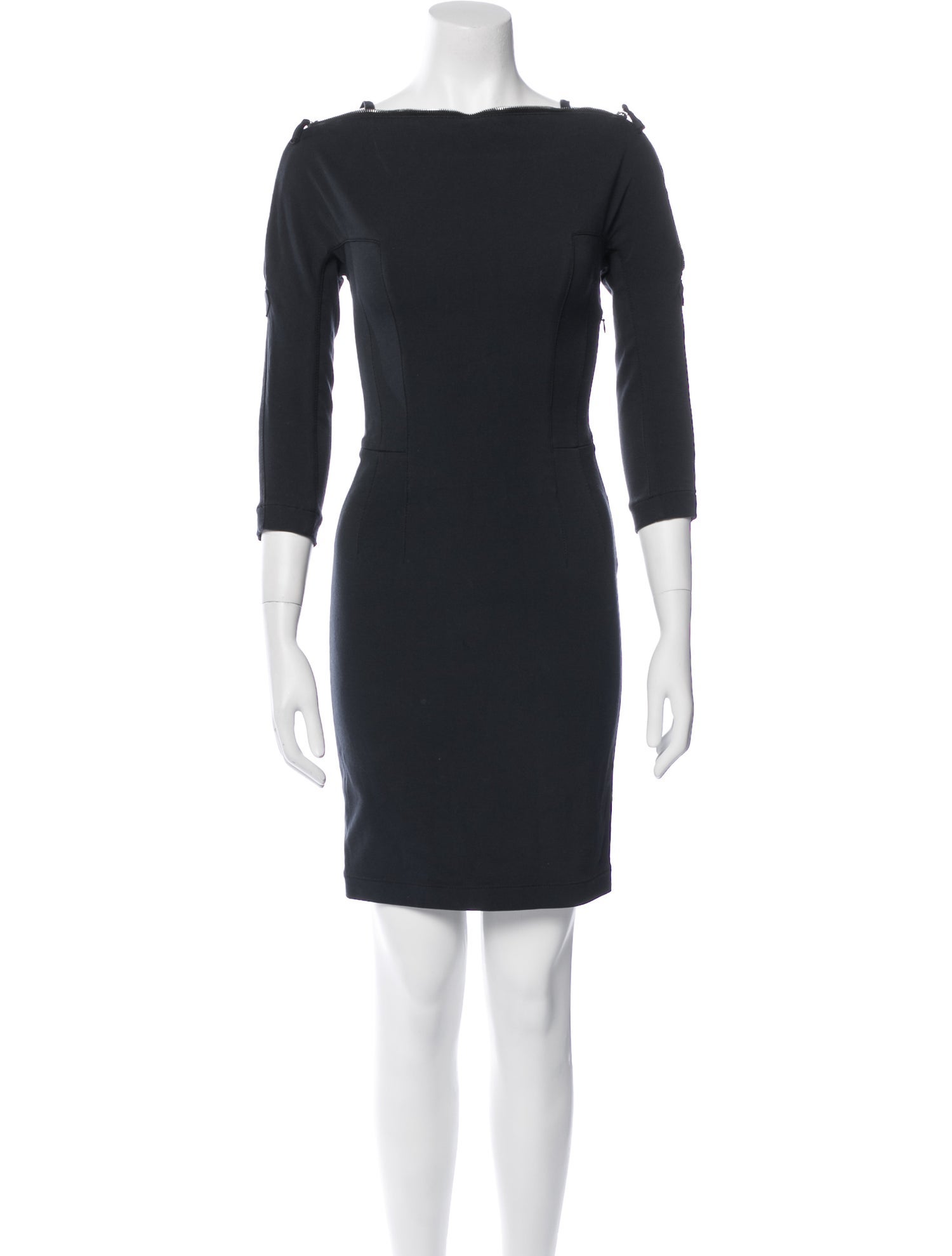 Alexandre Plokhov Bateau Neckline Mini Dress