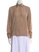 Alexandre Plokhov Silk Long Sleeve Button-Up Top