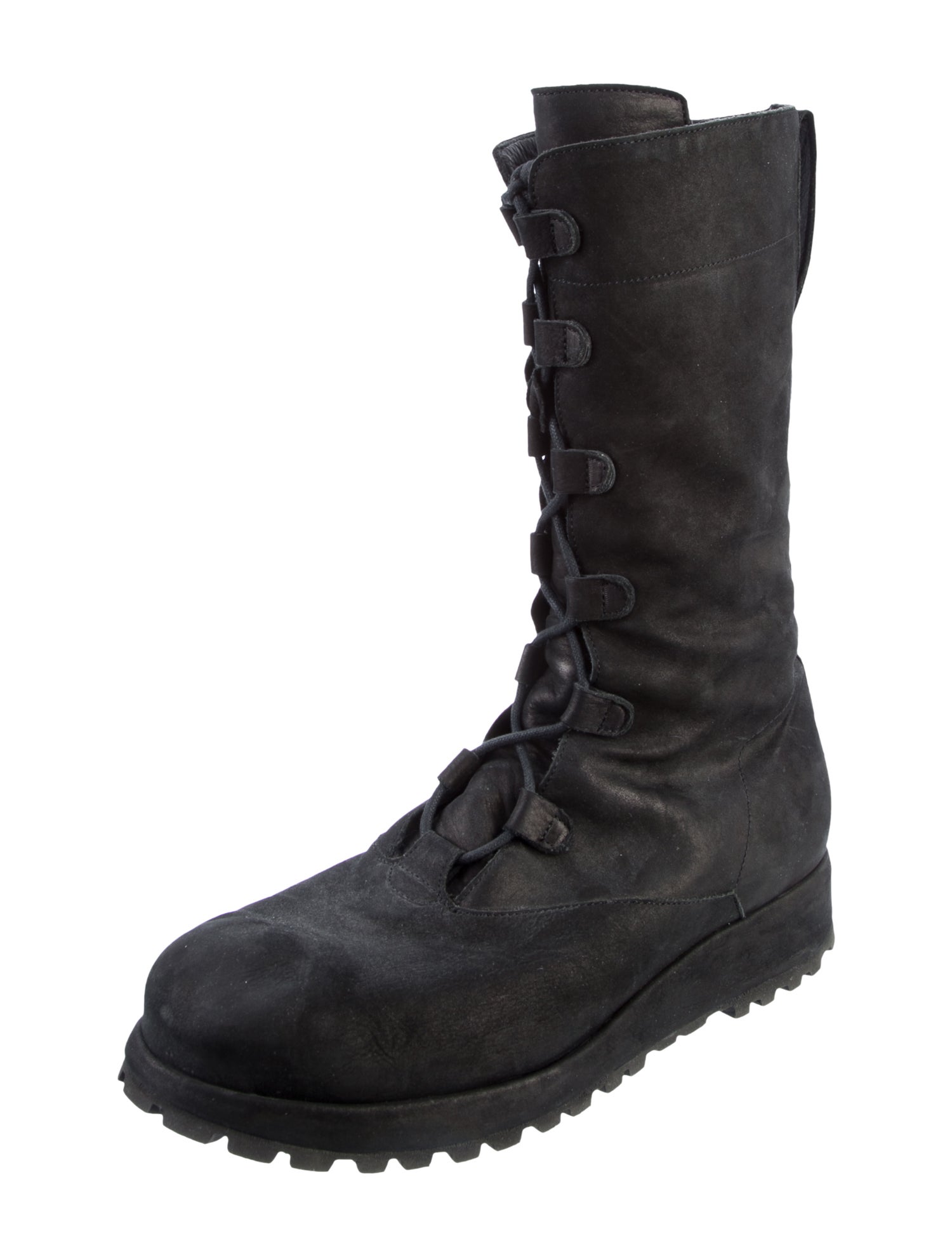 Alexandre Plokhov Leather Combat Boots