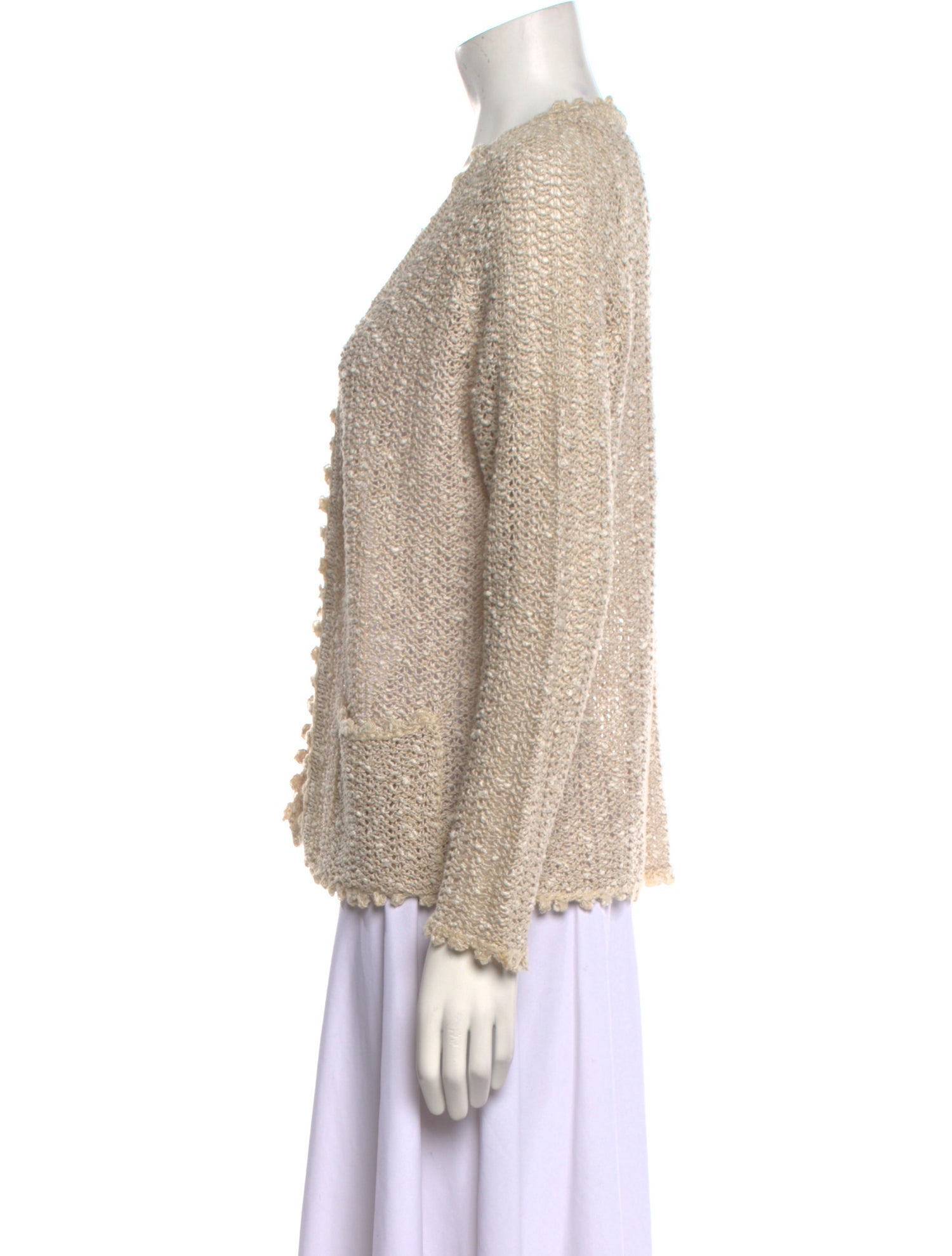 Pallas Linen Open Front Sweater