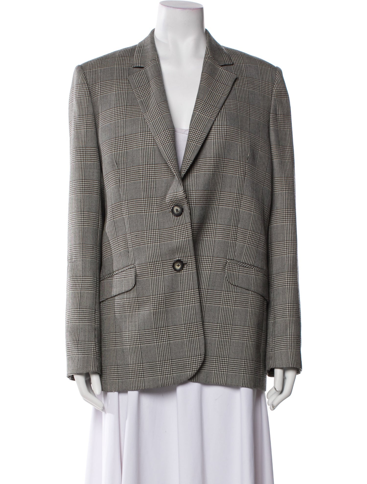 Pallas Wool Houndstooth Print Coat