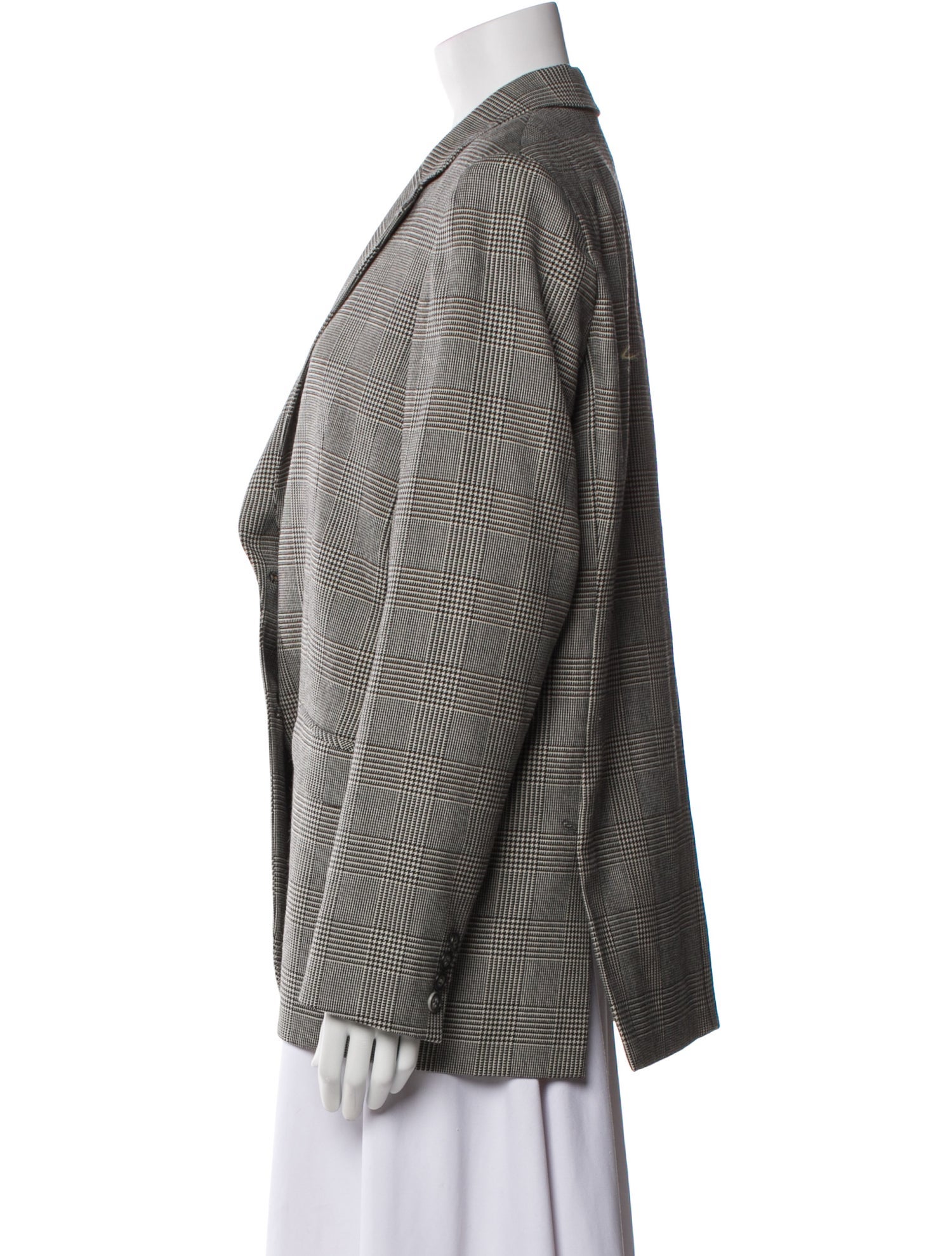 Pallas Wool Houndstooth Print Coat