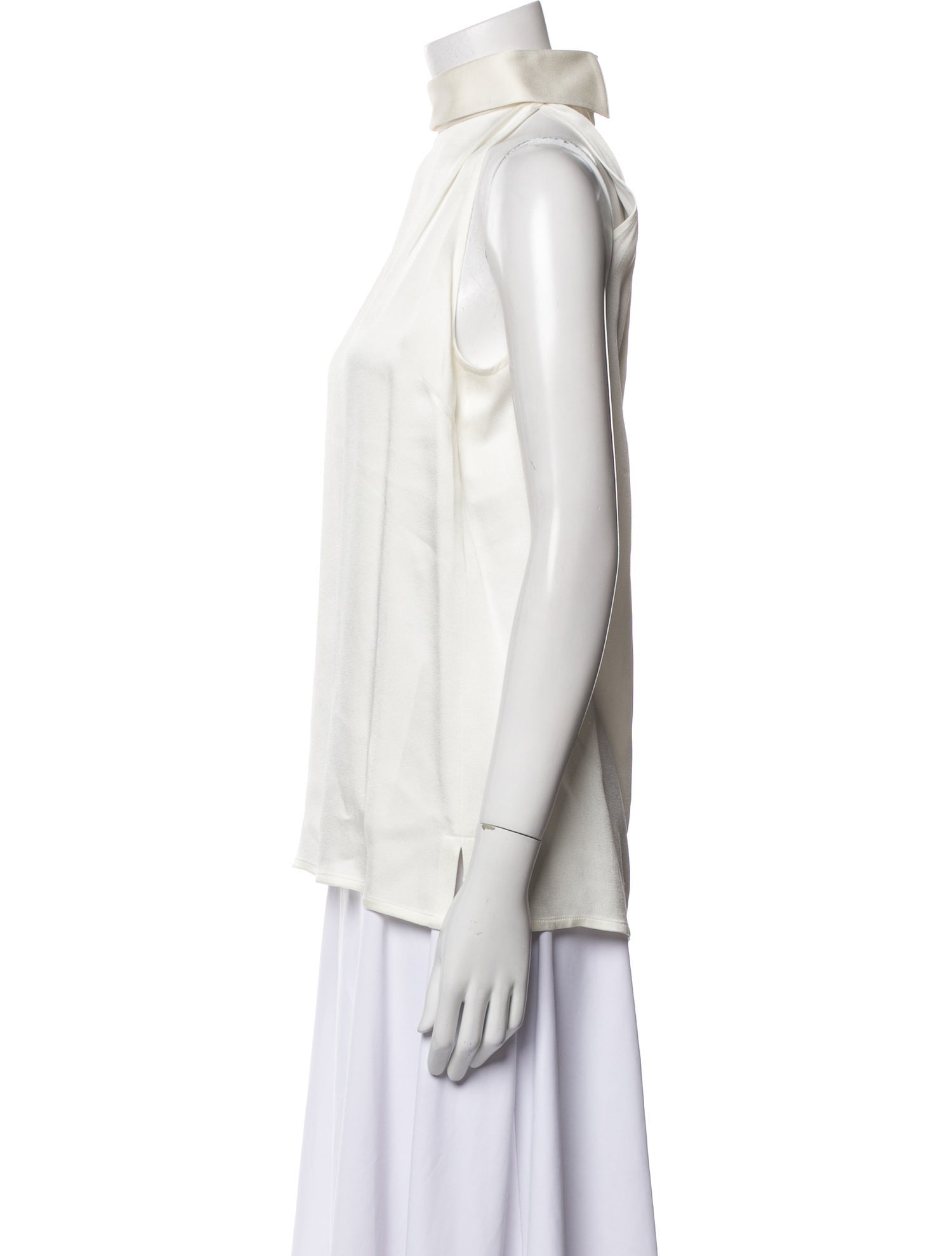 Pallas Mock Neck Sleeveless Blouse