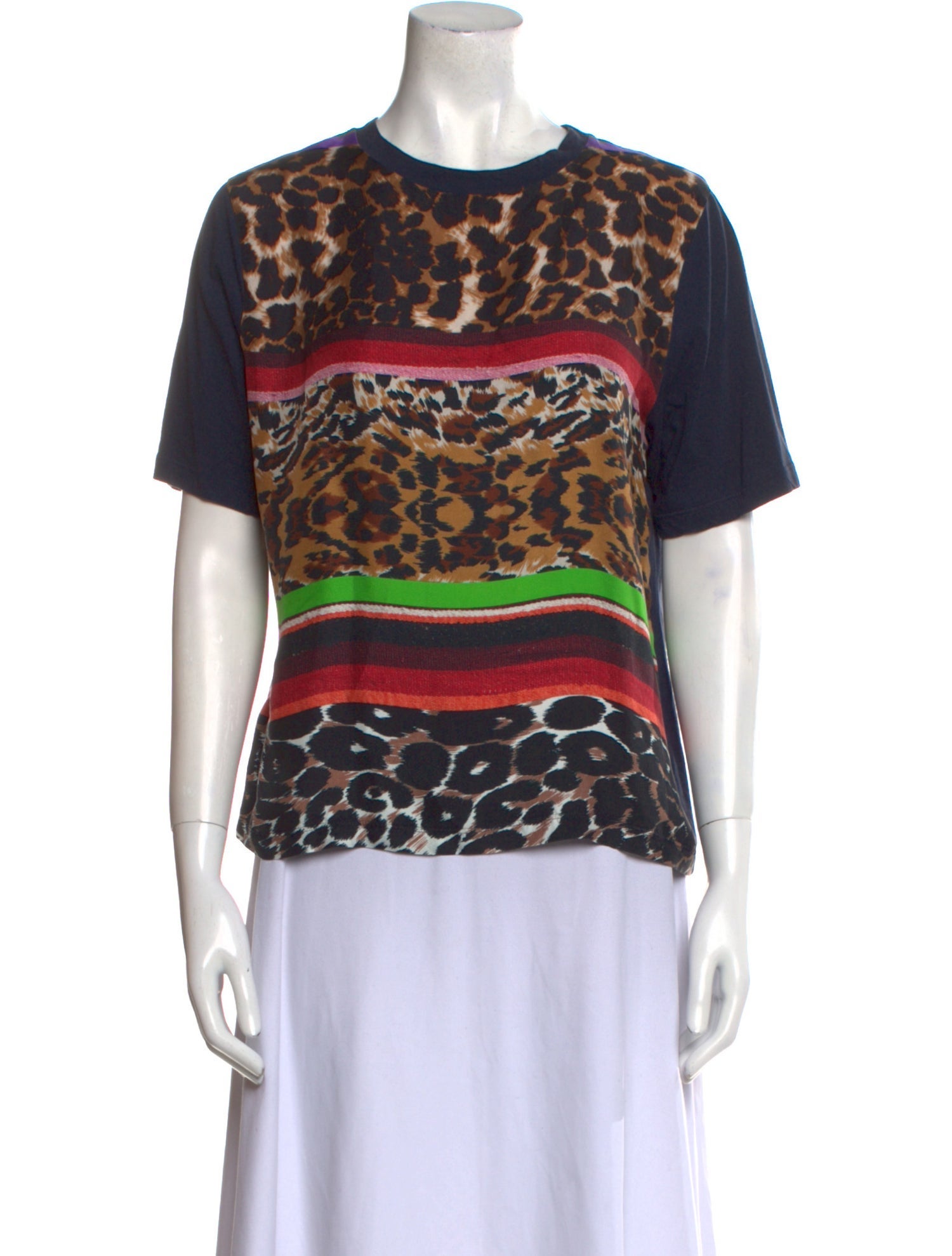 Pierre-Louis Mascia Animal Print Crew Neck T-Shirt
