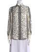 Pierre-Louis Mascia Silk Printed Button-Up Top