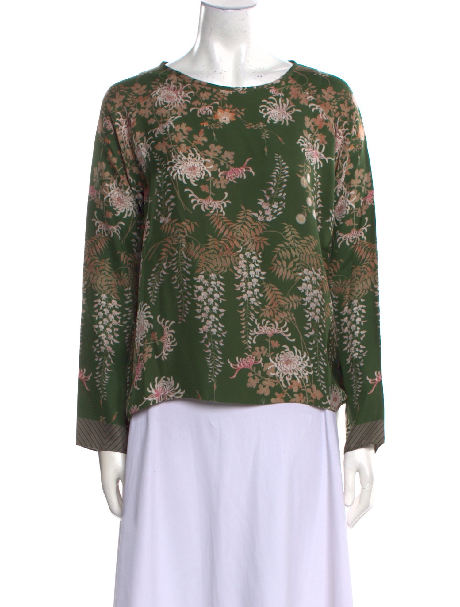 Pierre-Louis Mascia Silk Floral Print Blouse w/ Tags