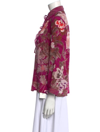 Pierre-Louis Mascia Silk Floral Print Blouse