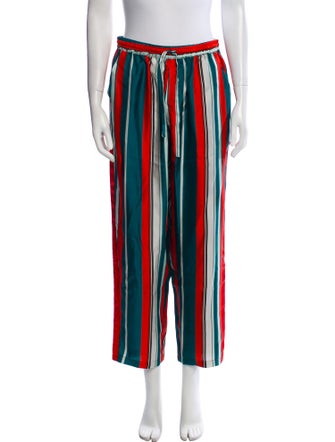 Pierre-Louis Mascia Silk Striped Sweatpants