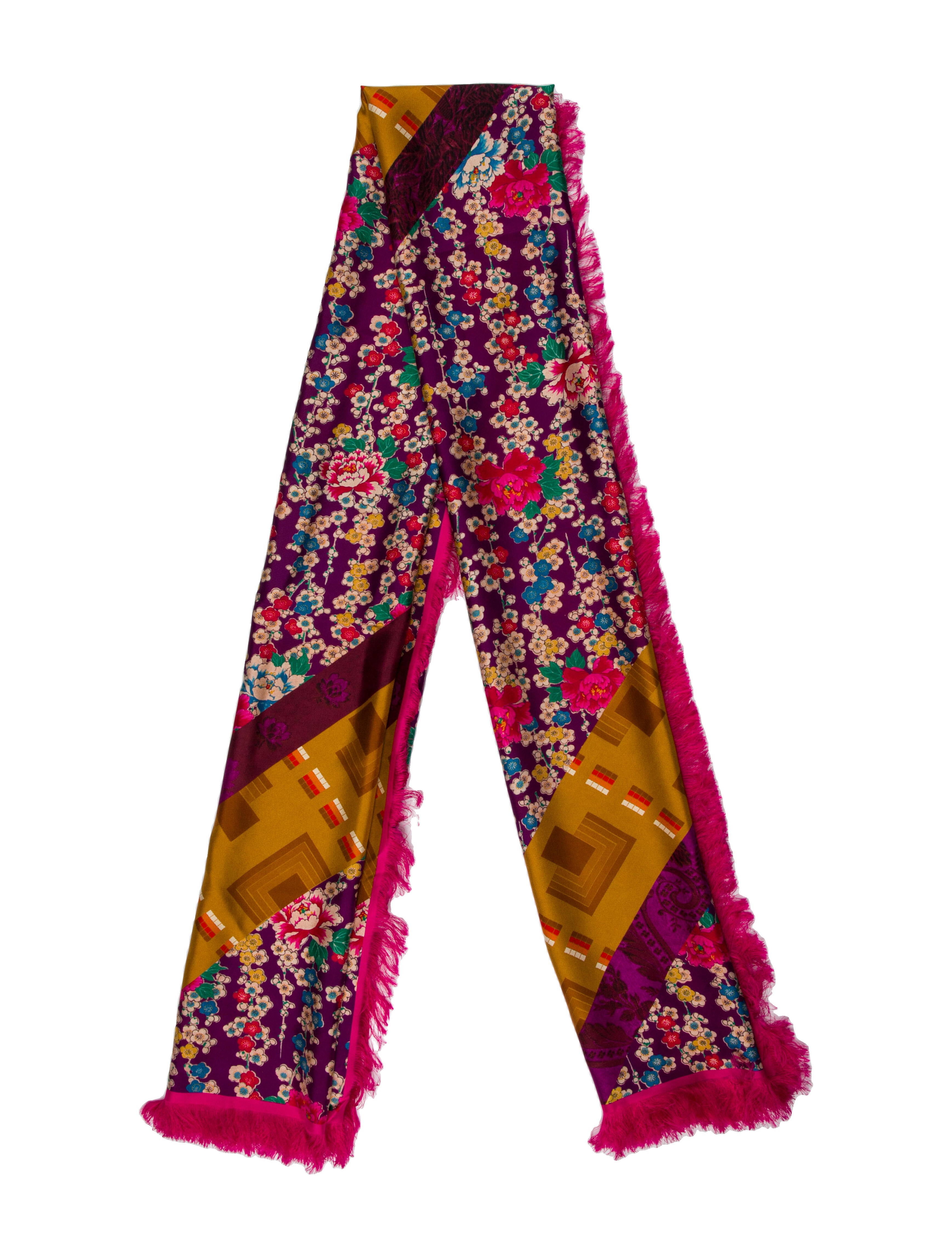 Pierre-Louis Mascia Silk Floral Print Scarf w/ Tags