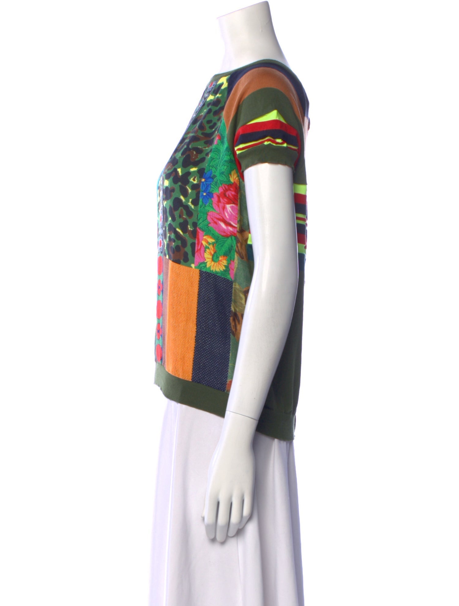 Pierre-Louis Mascia Printed Bateau Neckline T-Shirt w/ Tags