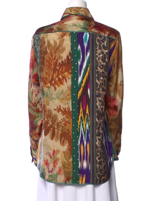 Pierre-Louis Mascia Silk Printed Button-Up Top