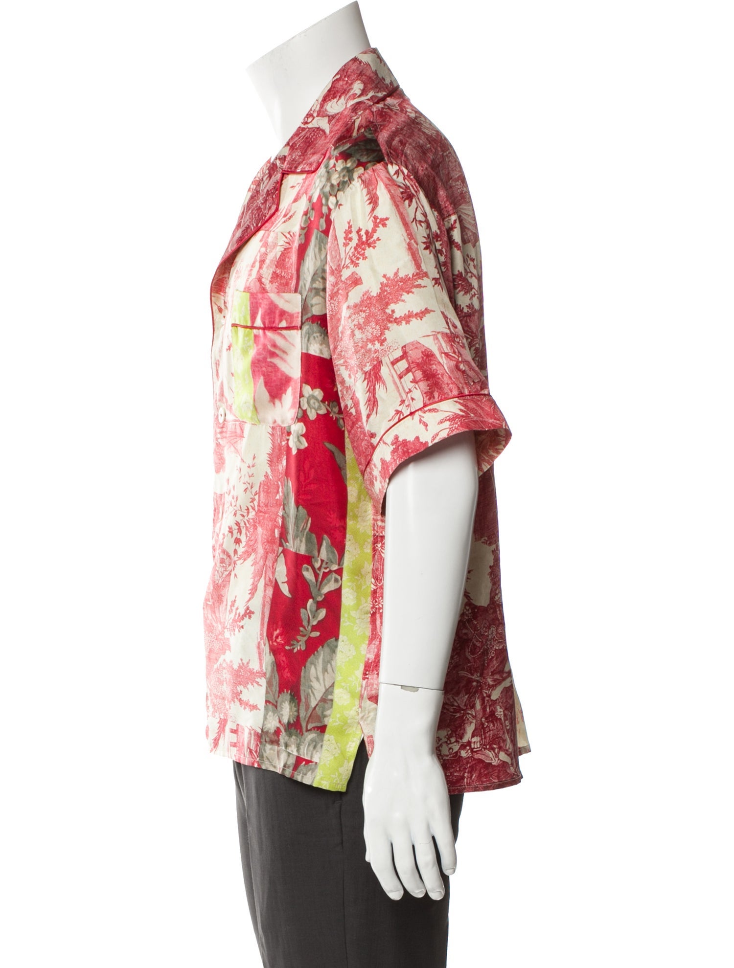 Pierre-Louis Mascia Silk Printed Pajama Top