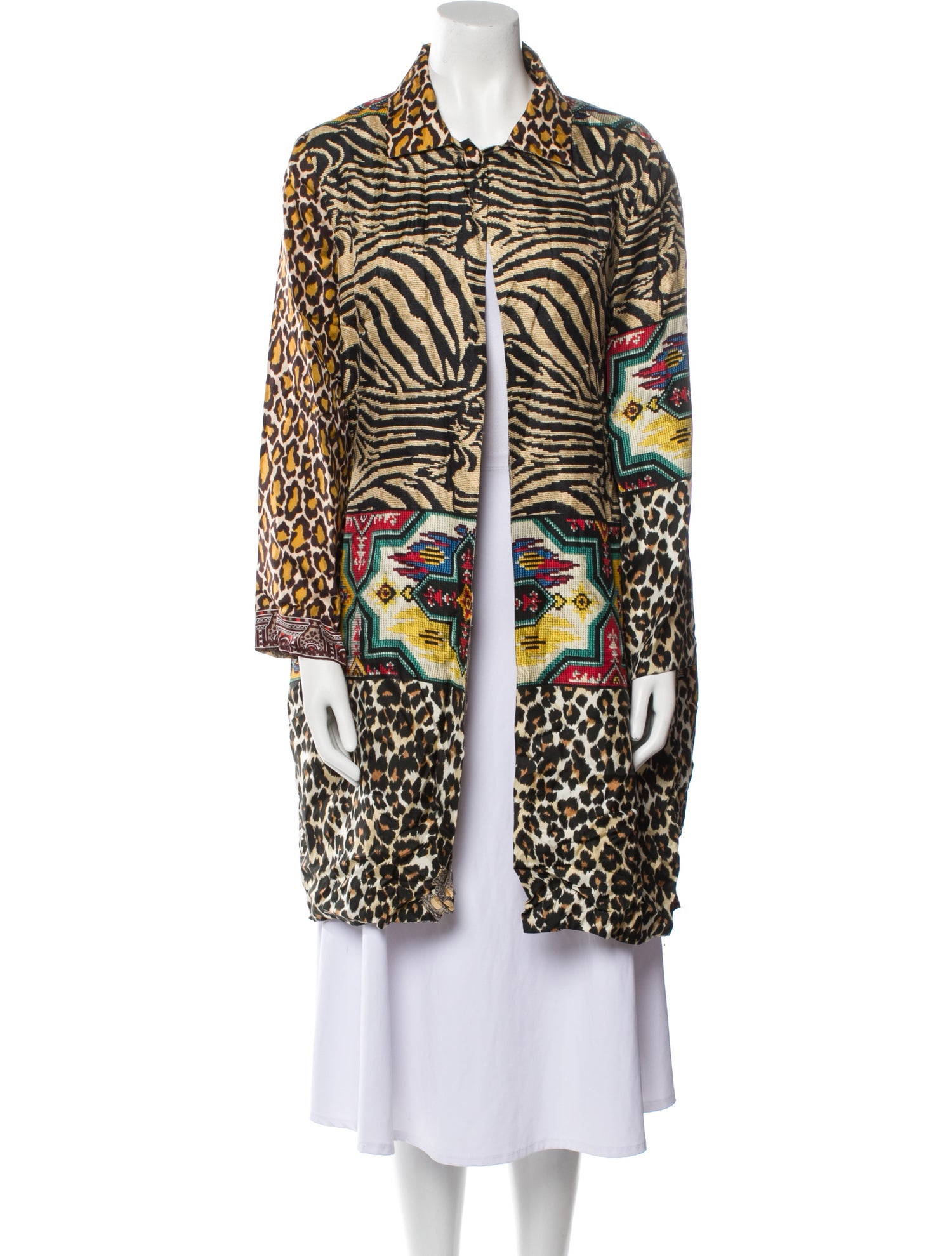 Pierre-Louis Mascia Silk Animal Print Jacket