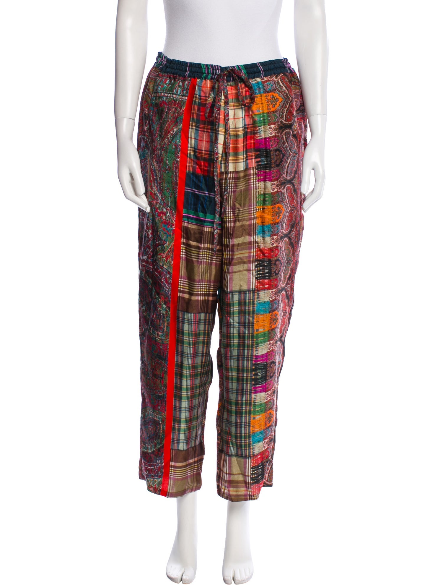 Pierre-Louis Mascia Silk Straight Leg Pants w/ Tags