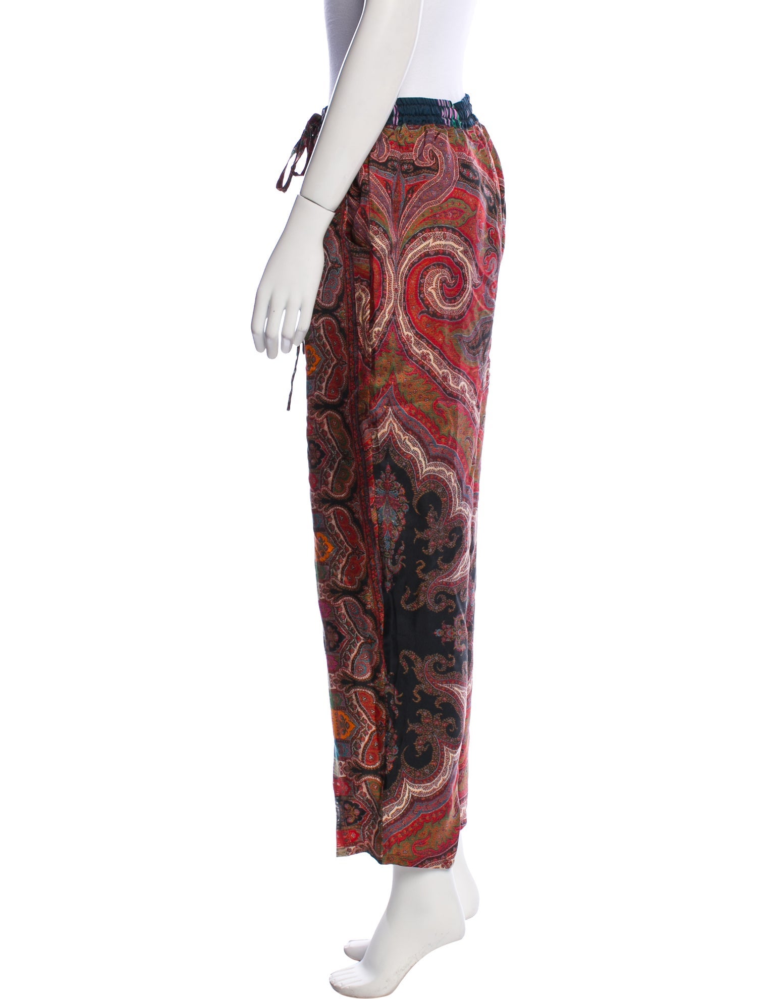 Pierre-Louis Mascia Silk Straight Leg Pants w/ Tags