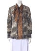 Pierre-Louis Mascia Silk Printed Button-Up Top