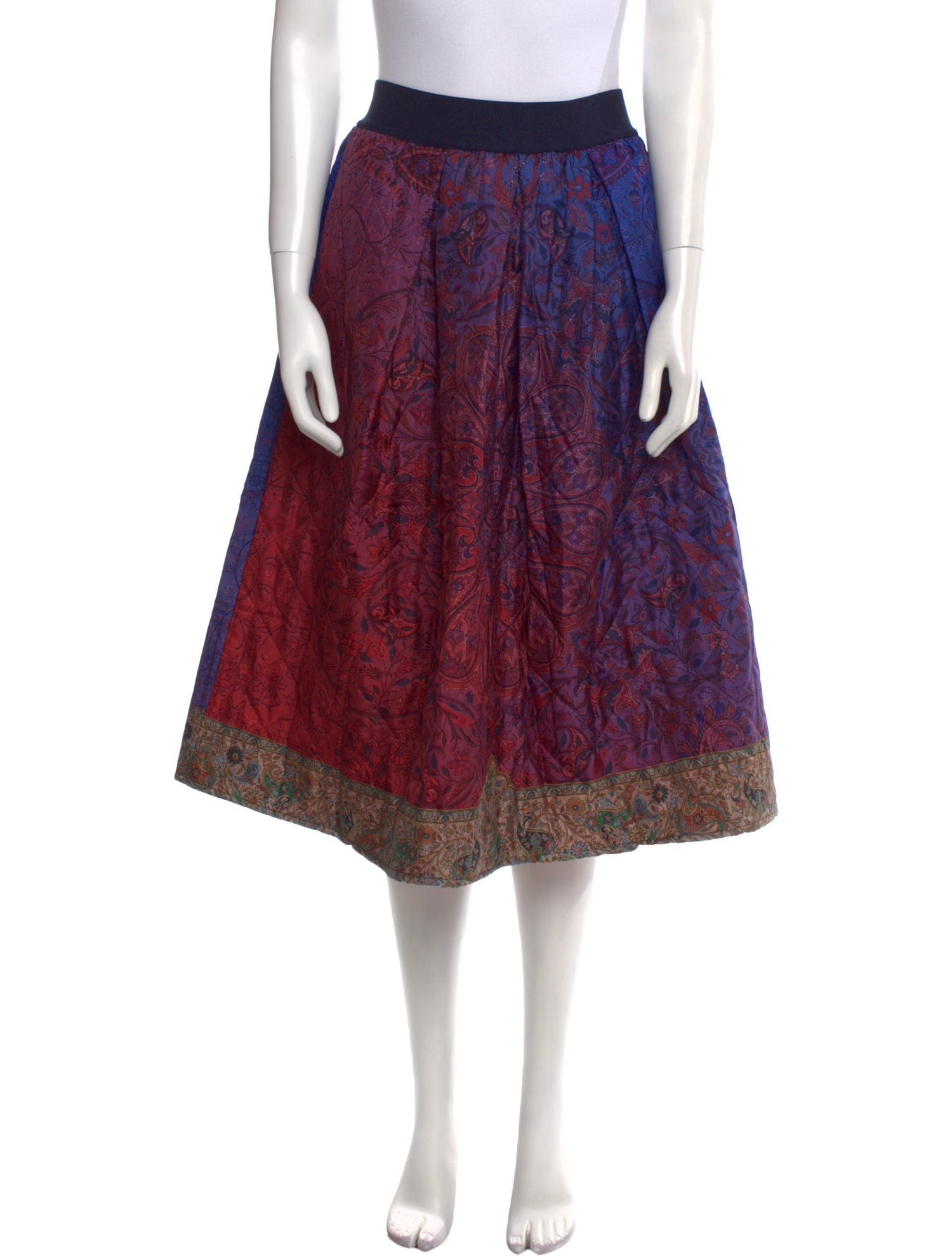 Pierre-Louis Mascia Paisley Print Knee-Length Skirt w/ Tags