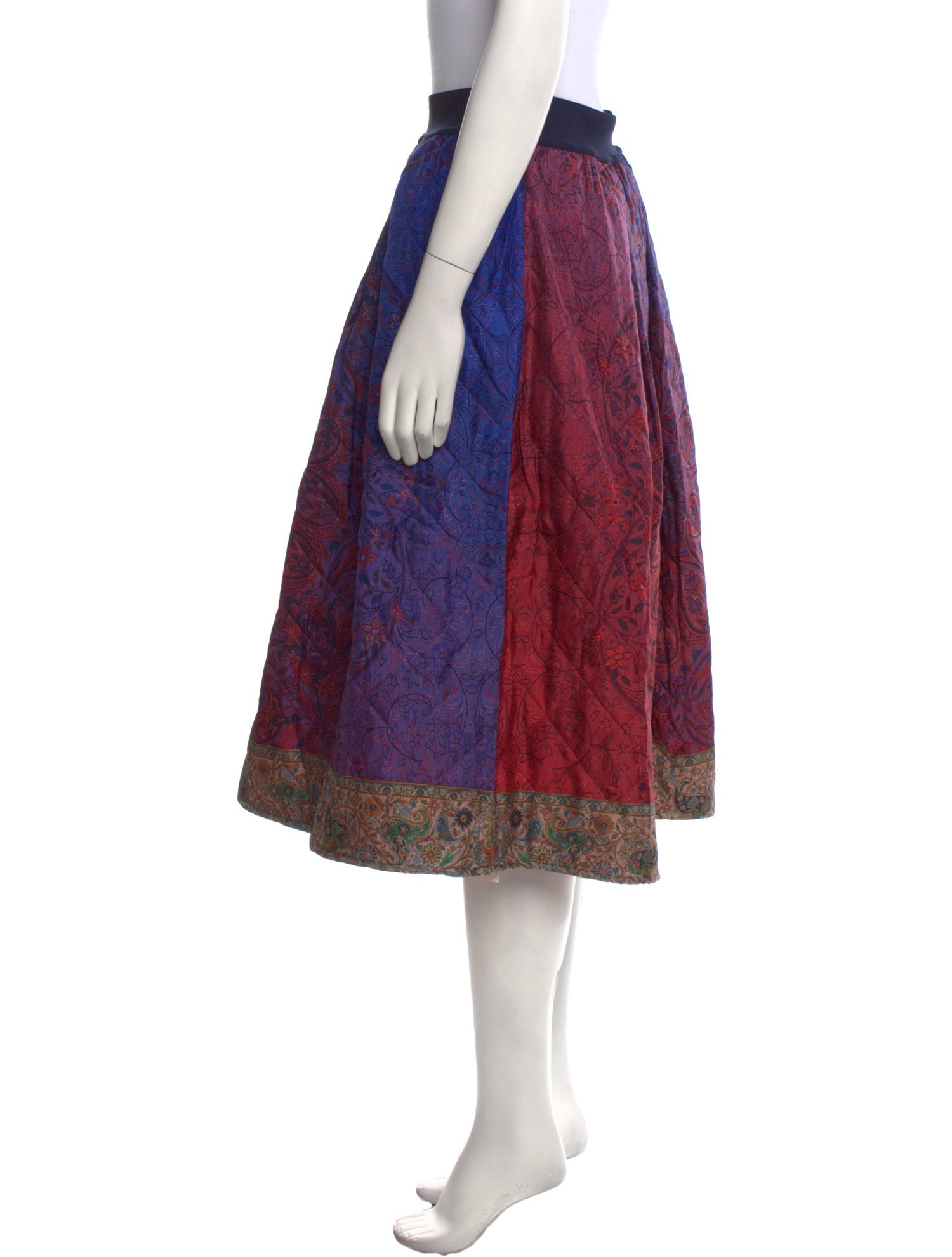 Pierre-Louis Mascia Paisley Print Knee-Length Skirt w/ Tags