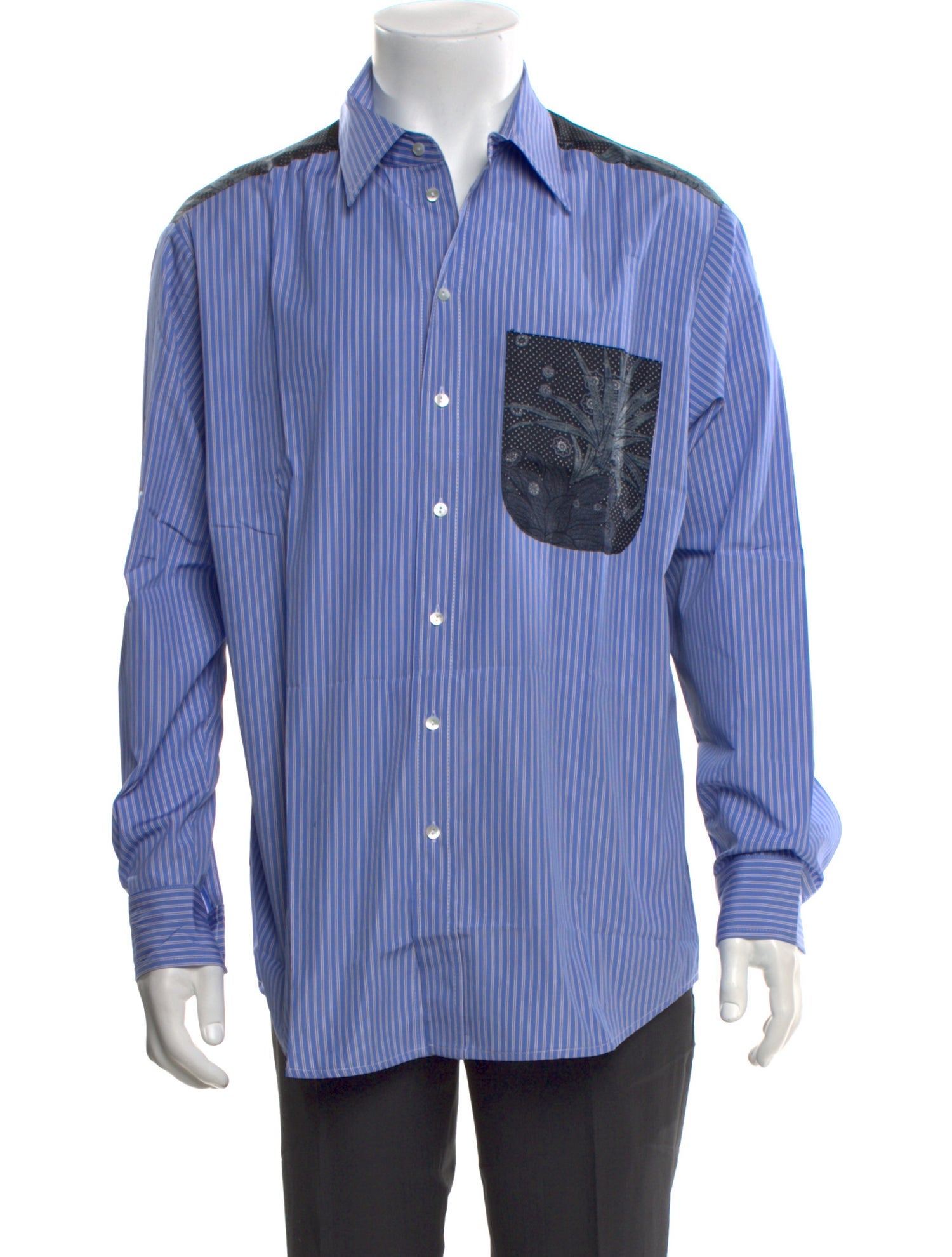 Pierre-Louis Mascia Striped Long Sleeve Dress Shirt w/ Tags