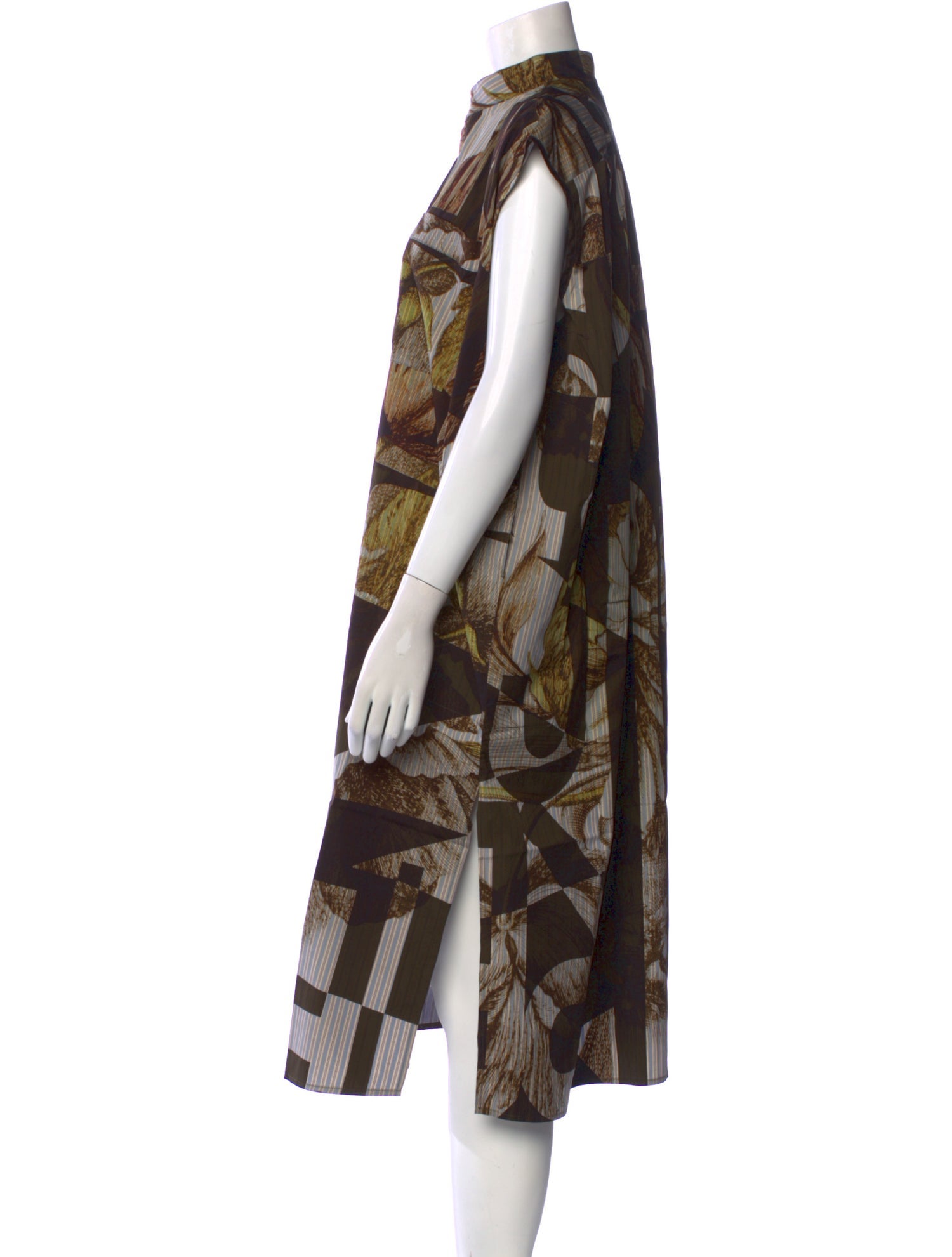 Pierre-Louis Mascia Printed Midi Length Dress w/ Tags