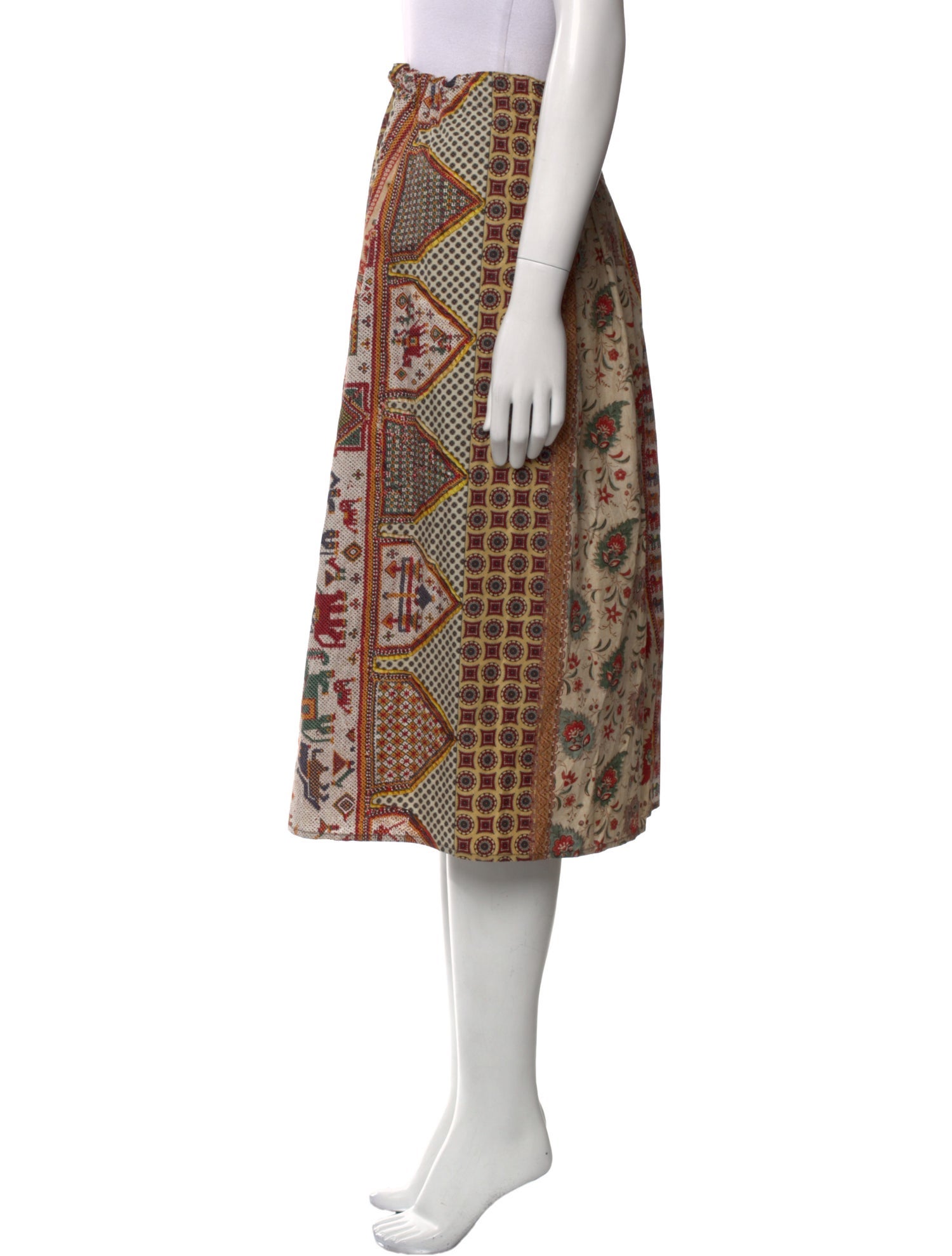 Pierre-Louis Mascia Floral Print Midi Length Skirt