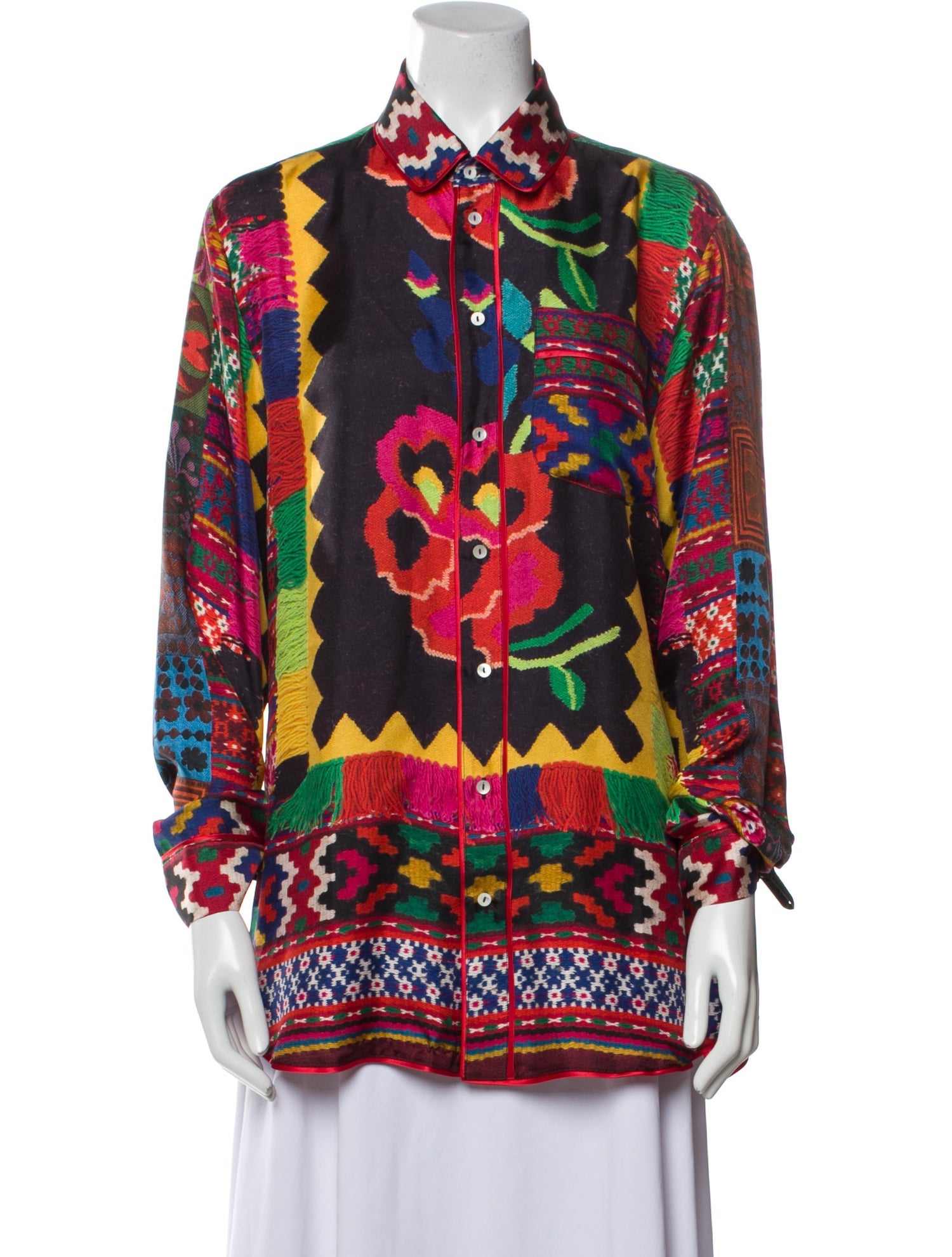 Pierre-Louis Mascia Silk Printed Tunic