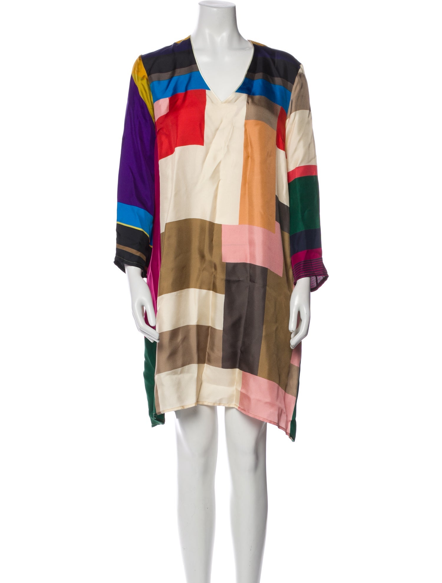 Pierre-Louis Mascia Silk Knee-Length Dress