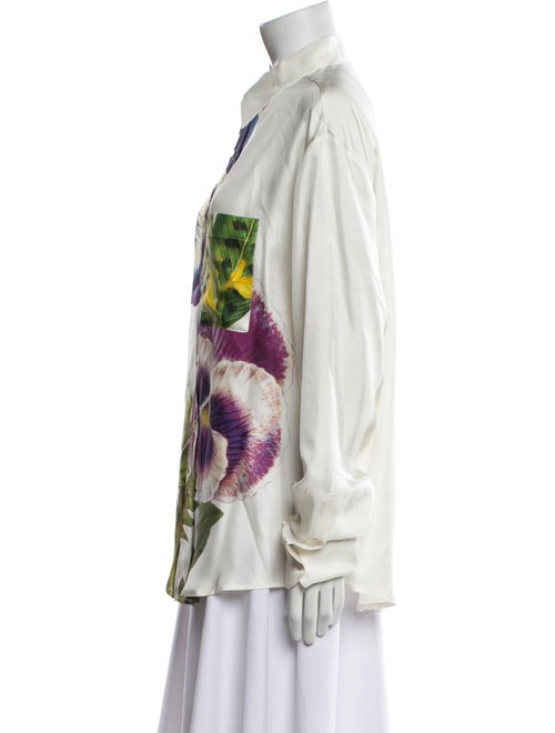 Pierre-Louis Mascia Silk Printed Button-Up Top