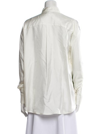 Pierre-Louis Mascia Silk Printed Button-Up Top
