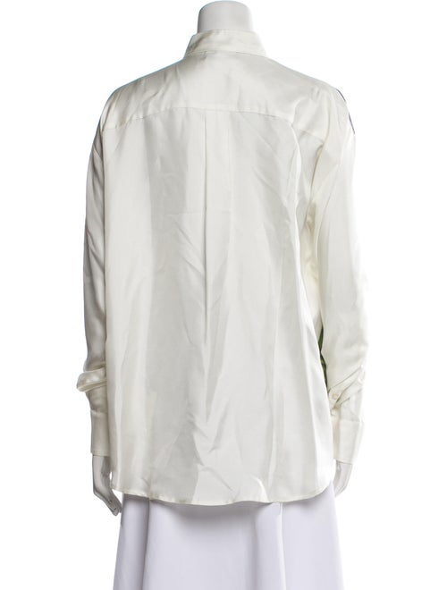 Pierre-Louis Mascia Silk Printed Button-Up Top