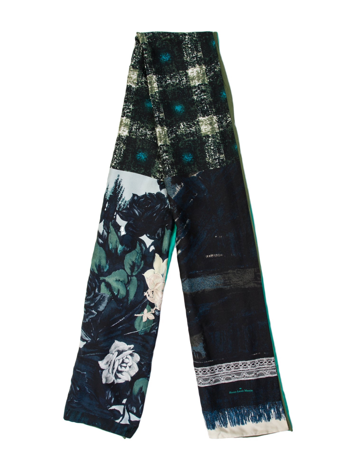Pierre-Louis Mascia Silk Floral Print Scarf