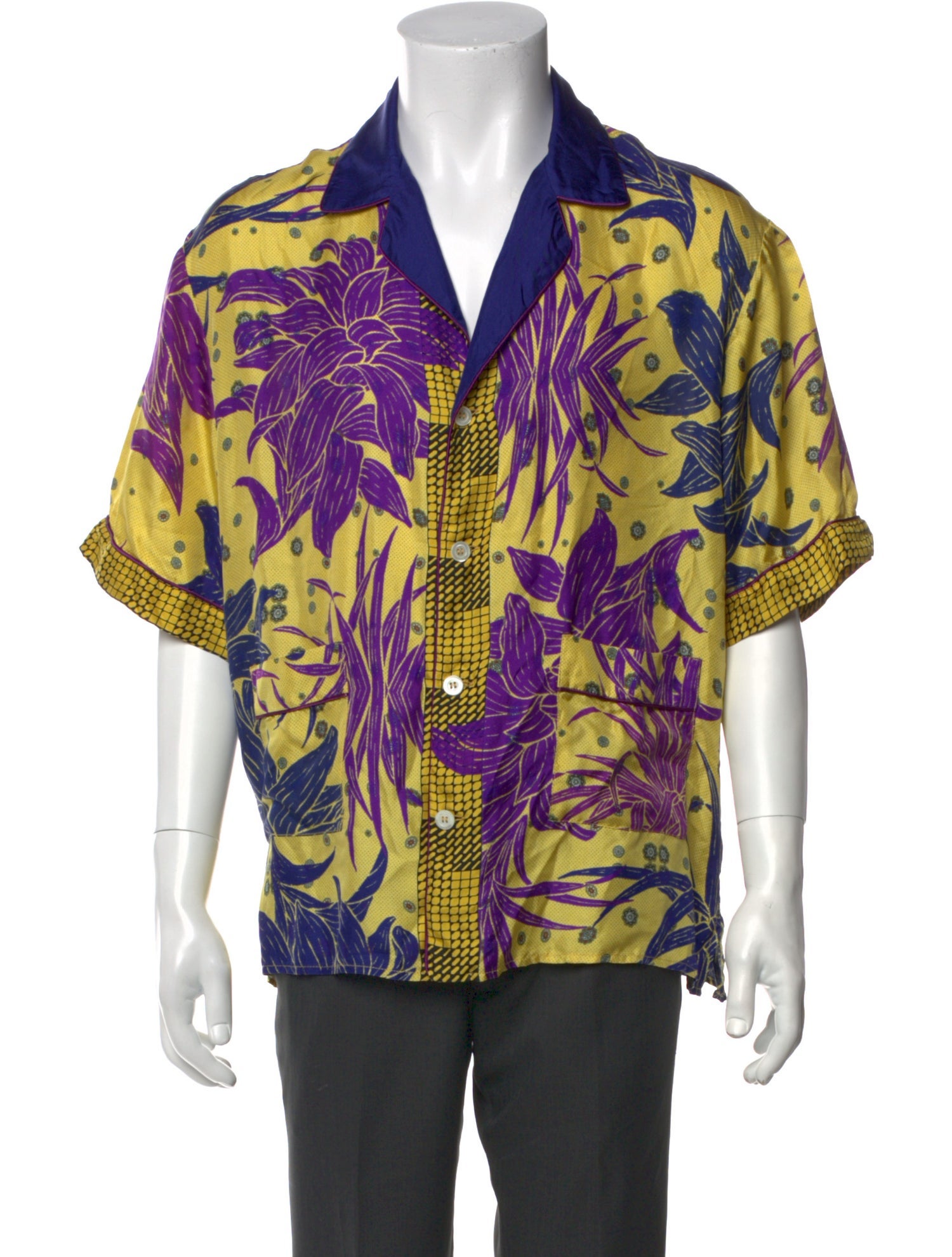 Pierre-Louis Mascia Silk Floral Print Shirt