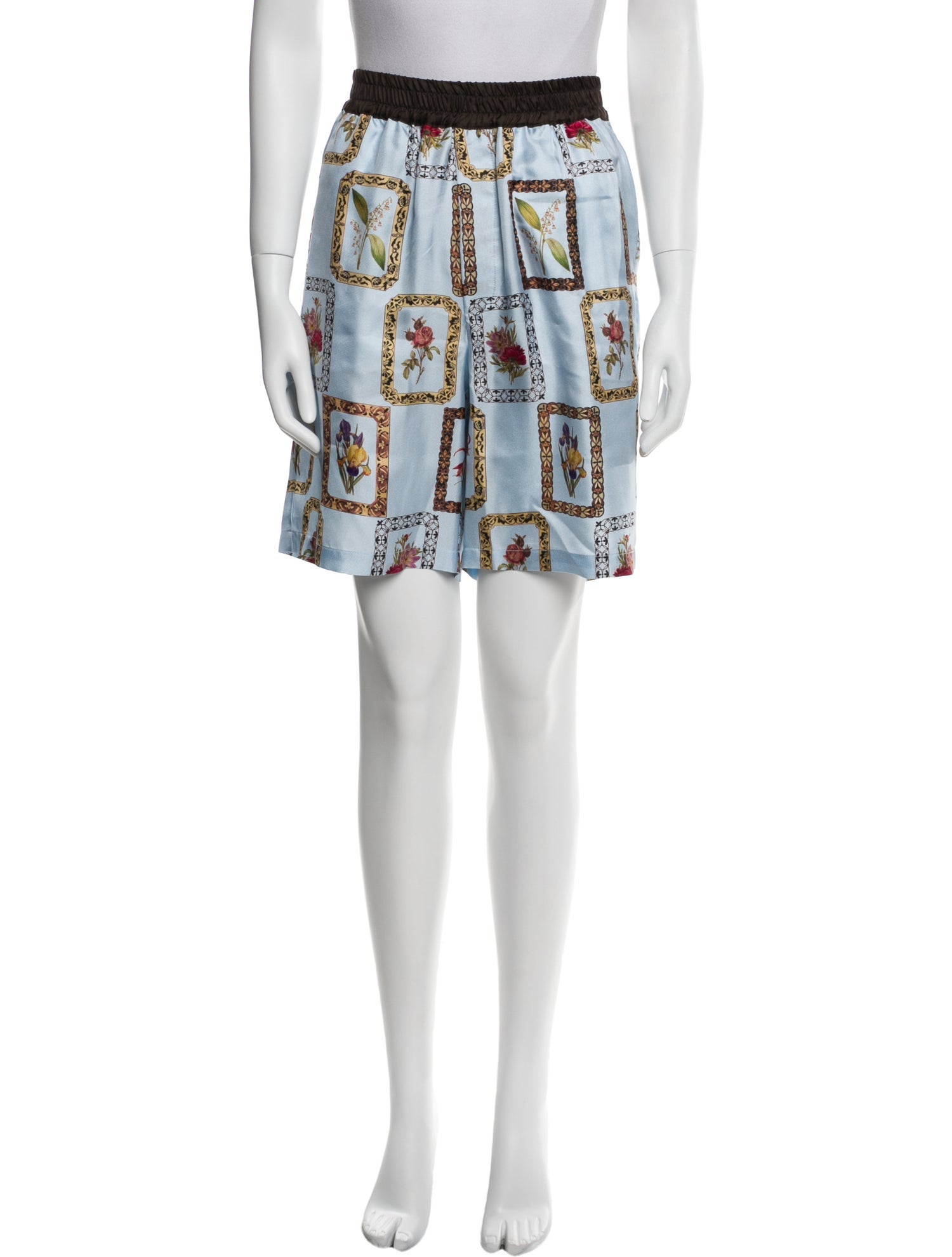 Pierre-Louis Mascia Silk Knee-Length Shorts w/ Tags