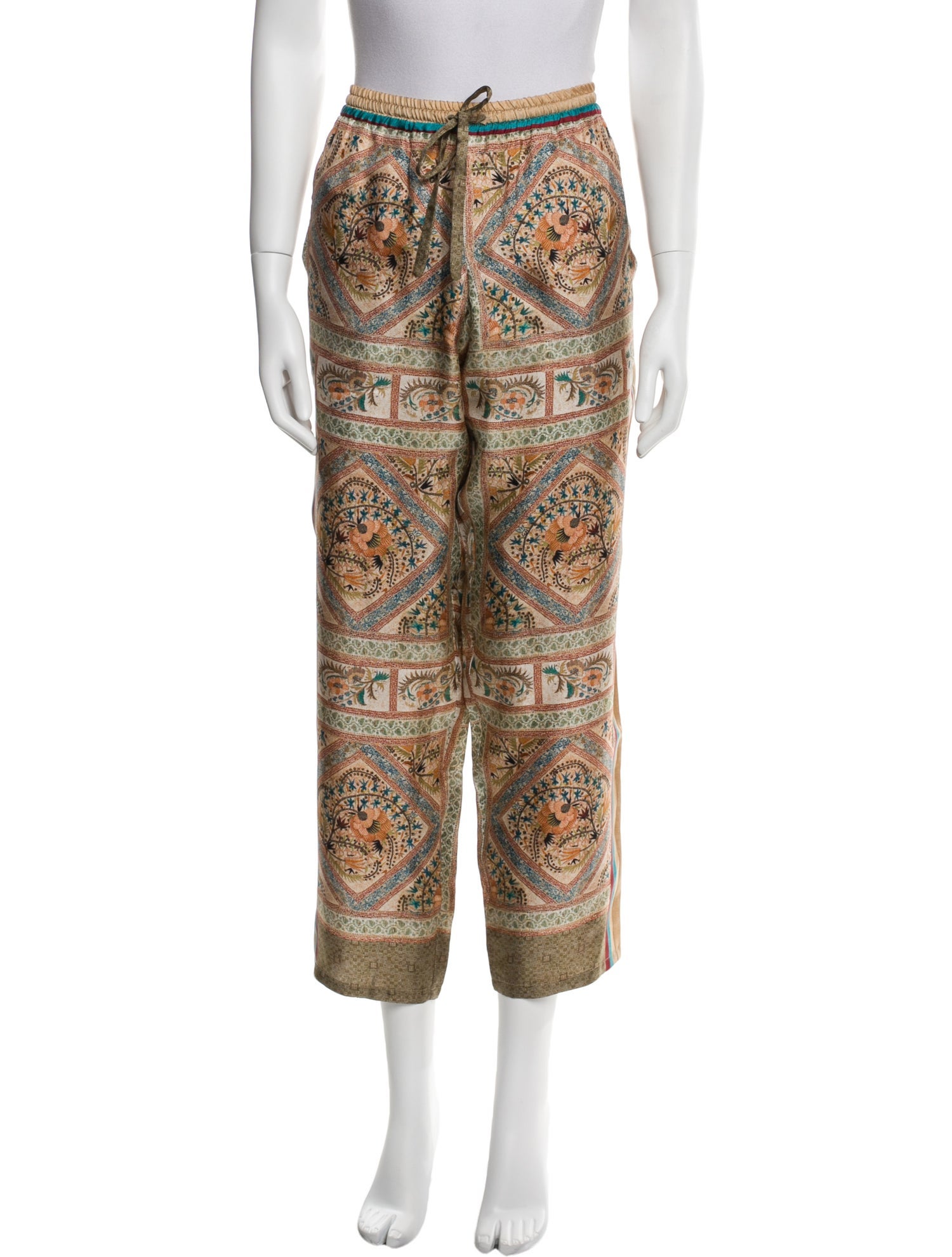 Pierre-Louis Mascia Silk Straight Leg Pants w/ Tags