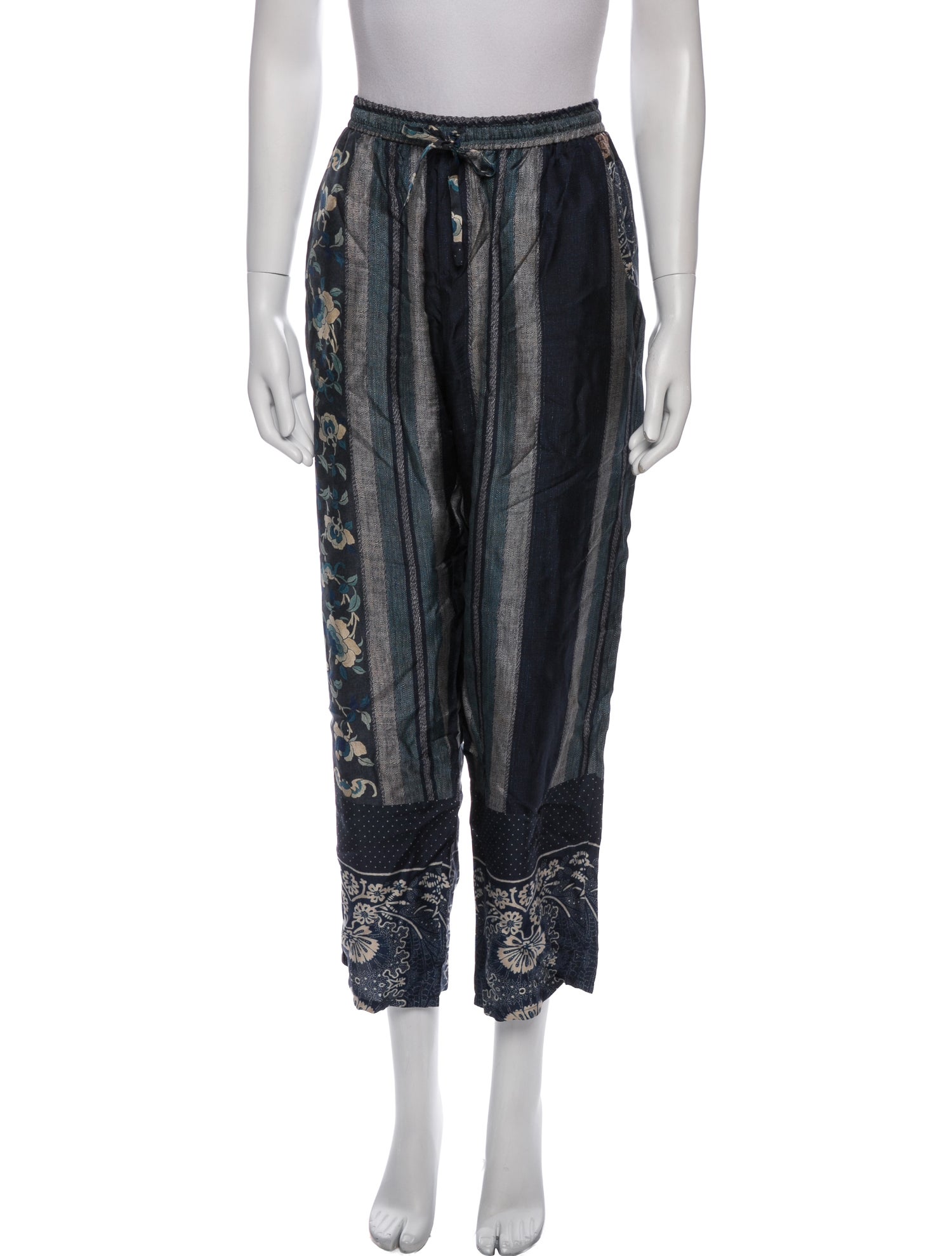 Pierre-Louis Mascia Silk Printed Sweatpants