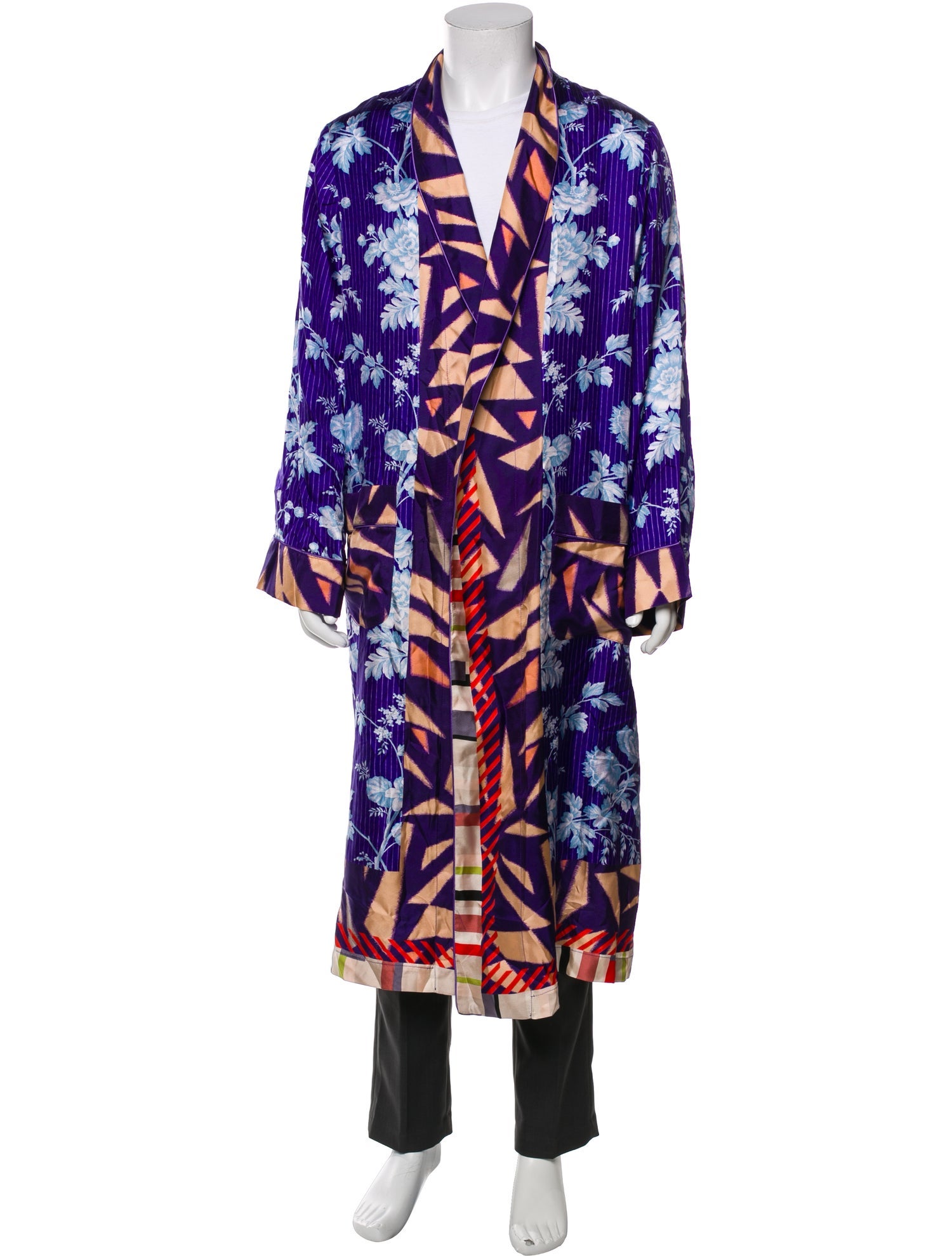 Pierre-Louis Mascia Silk Printed Robe