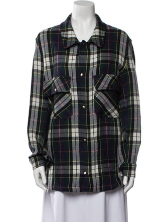 Pierre-Louis Mascia Wool Plaid Print Jacket